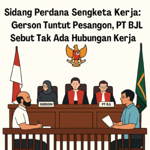 Sidang Perdana Sengketa Kerja Gerson vs PT BJL